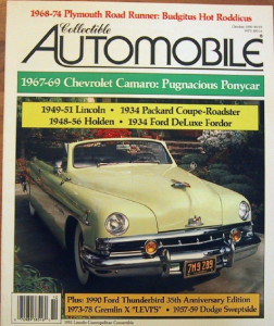 COLLECTIBLE AUTOMOBILE 1990 OCT - ROAD RUNNER, HOLDEN